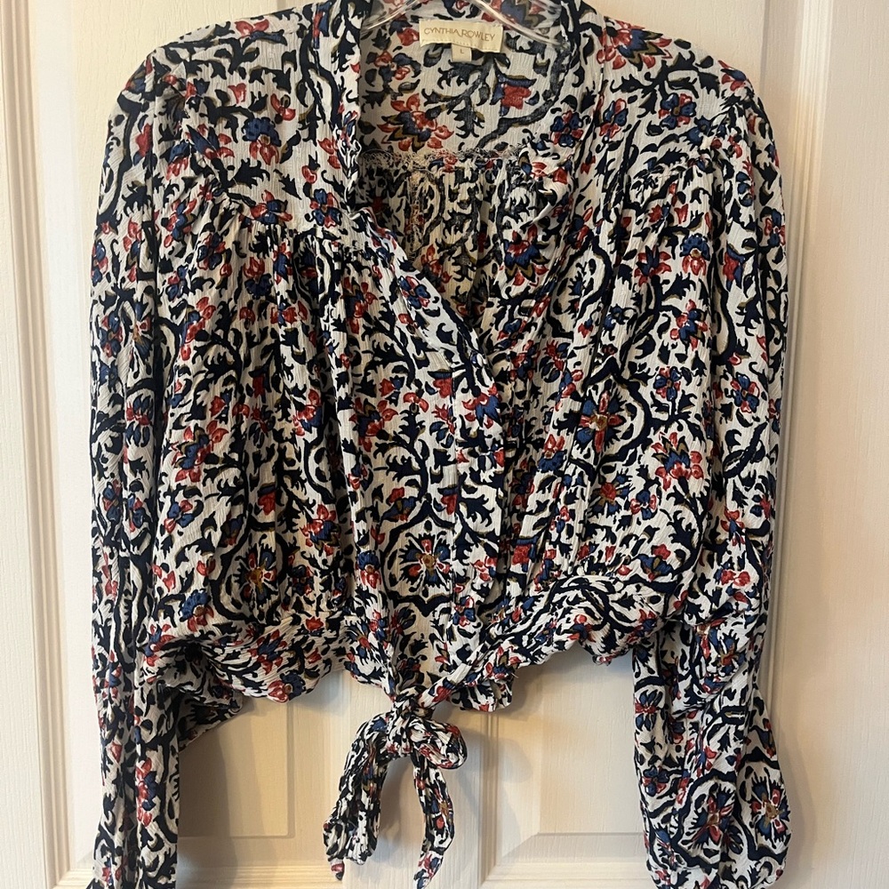 Cynthia Rowley Multicolor Floral Blouse
